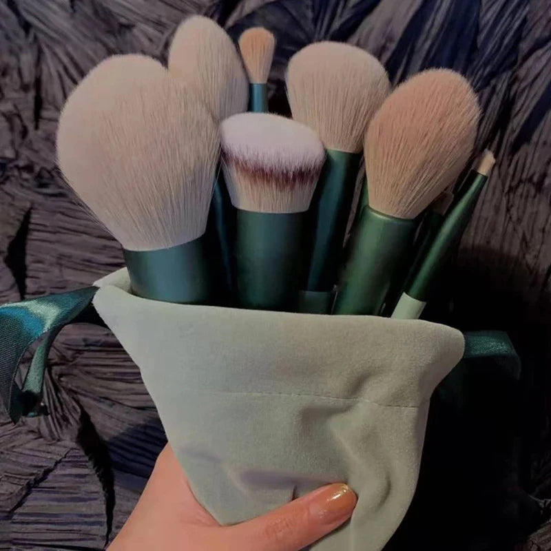 Soft Fluffy Makeup Brushes for Foundation, Blush, and Powder