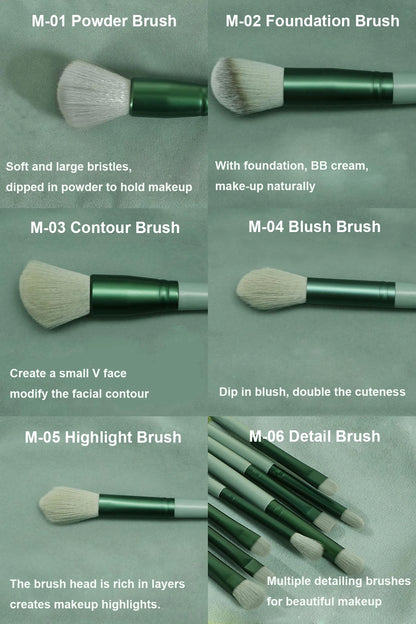 Soft Fluffy Makeup Brushes for Foundation, Blush, and Powder